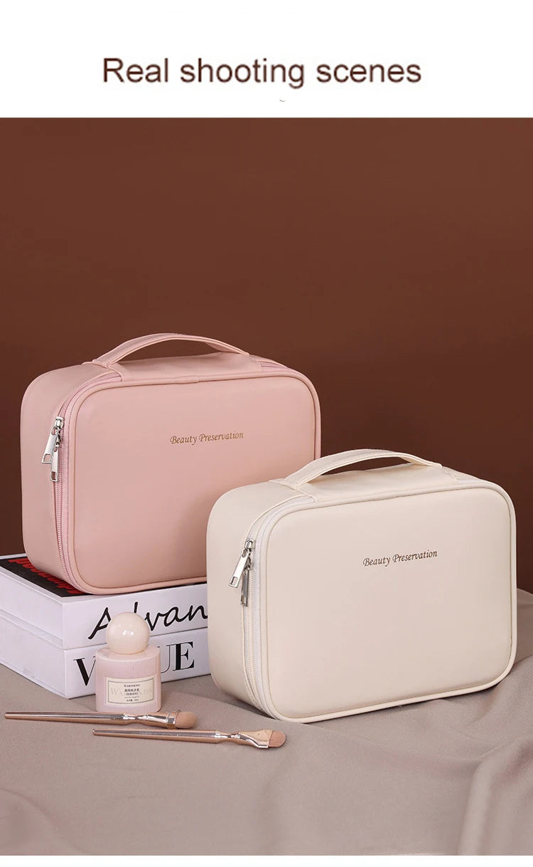 New Women's Cosmetic Bag Portable Storage Bag Large Capacity Luxury Makeup Bag Travel Organizer Essentials Toiletry Bag