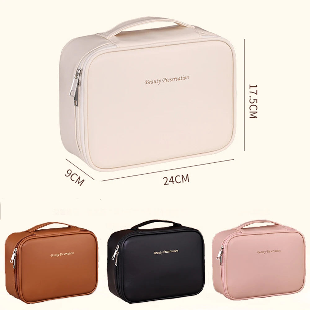 New Women's Cosmetic Bag Portable Storage Bag Large Capacity Luxury Makeup Bag Travel Organizer Essentials Toiletry Bag