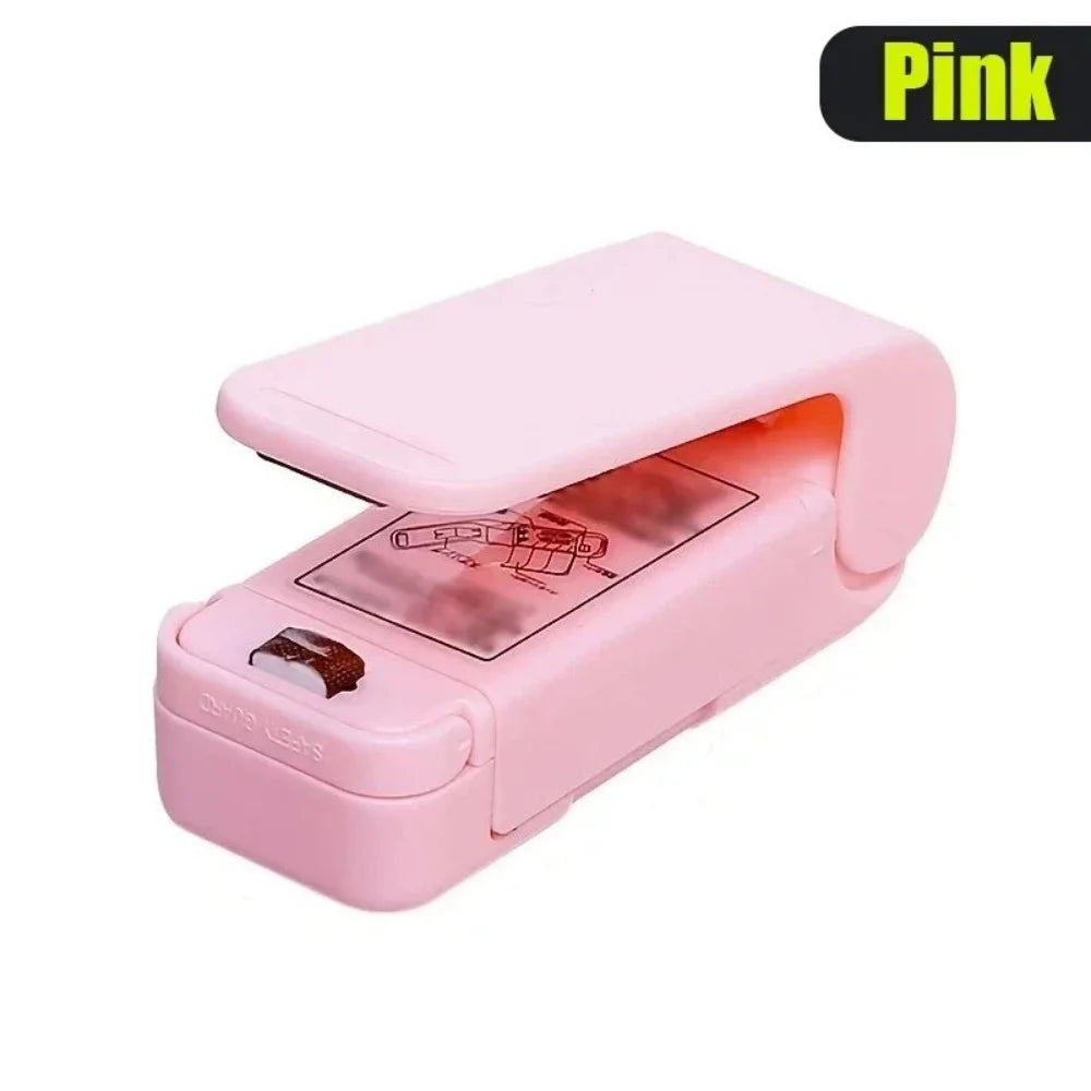Kitchen Handheld Snack Sealer Snack Bag Clips Plastic Bag Sealer For Freshness Machine Package Sealer Food Bag Closure Packing