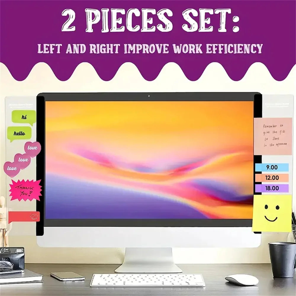 Monitor Memo Board Clip - Streamline Workspace, Enhance Decor with Durable Note Holder for Home & Office