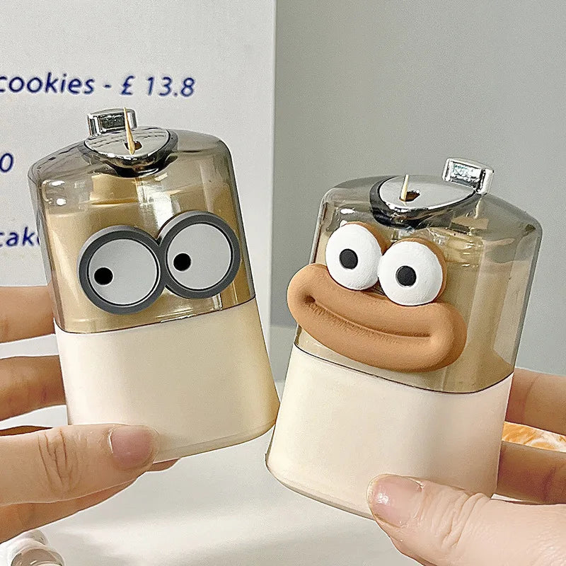 Creative Toothpick Storage Box Automatic Pop-up Toothpick Box Home Living Room Dining Room Push-type Toothpick Holder